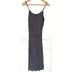 Aritzia Grey Daiquiri Crochet  Dress Size Small